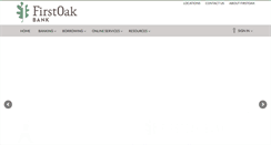 Desktop Screenshot of firstoakbank.com